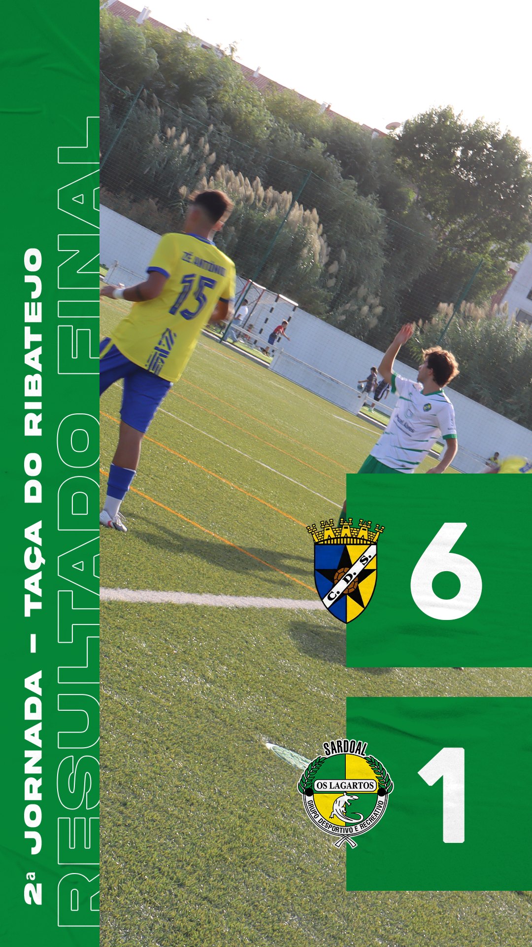 Resultado final da 2.ª jornada da Taça do Ribatejo